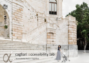 Cartoline informative del CAL sulle inacessibilità: "una storia non vissuta / inacessibilità fisica", Bastione Saint Remy, Cagliari. Foto di Cédric Dasesson.