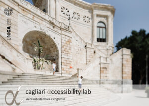 Cartoline informative del CAL sulle inacessibilità: "una storia non vista / inacessibilità percettiva", Bastione Saint Remy, Cagliari. Foto di Cédric Dasesson.