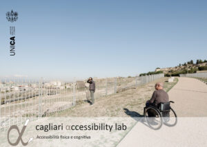 Cartoline informative del CAL sulle inacessibilità: "una storia non letta / inacessibilità percettiva", Parco archeologico di Tuvixeddu,  Cagliari. Foto di Cédric Dasesson.