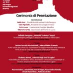 Locandina della Cerimonia di premiazione del XXV Premio di Laurea, anno 2022, promosso dall'Istituto Italiano dei Castelli e dall'Università degli Studi di Parma.