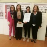 Elisabetta Mannai con le professoresse Valentina Pintus, Donatella Rita Fiorino e Caterina Giannattasio.
