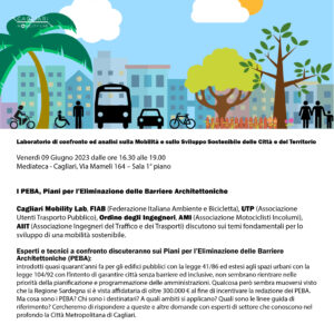 Locandina Laboratorio di confronto ed analisi sulla Mobilità e sullo Sviluppo Sostenibile delle Città e del Territorio Locandina Laboratorio di confronto ed analisi sulla Mobilità e sullo Sviluppo Sostenibile delle Città e del Territorio