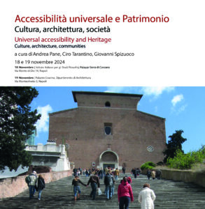 L'immagine mostra la copertina della locandina dell'evento. Rappresenta una grande scalinata che conduce ad una chiesa.